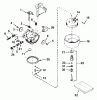 Toro 38052C (521) - 521 Snowthrower, 1989 (SN 9900001-9999999) Listas de piezas de repuesto y dibujos CARBURETOR NO. 632107