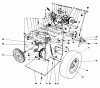 Toro 38054 (521) - 521 Snowthrower, 1991 (1000001-1999999) Listas de piezas de repuesto y dibujos TRACTION ASSEMBLY
