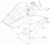 Toro 38053 (824) - 824 Power Throw Snowthrower, 2003 (230000001-230999999) Listas de piezas de repuesto y dibujos ENGINE AND FRAME ASSEMBLY