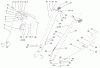 Toro 38078 (824) - 824 Snowthrower, 2001 (210000001-210999999) Listas de piezas de repuesto y dibujos HANDLE AND CONTROL ASSEMBLY