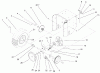 Toro 38053 (824) - 824 Snowthrower, 2000 (200000001-200999999) Listas de piezas de repuesto y dibujos LOWER TRACTION ASSEMBLY
