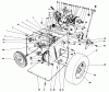 Toro 38054 (521) - 521 Snowthrower, 1992 (2000001-2999999) Listas de piezas de repuesto y dibujos TRACTION ASSEMBLY