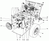 Toro 38056 (521) - 521 Snowthrower, 1989 (9000001-9999999) Listas de piezas de repuesto y dibujos TRACTION ASSEMBLY