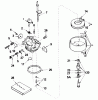 Toro 38063 (622) - 622 Snowthrower, 1997 (7900001-7999999) Listas de piezas de repuesto y dibujos CARBURETOR NO. 632379A