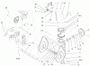 Toro 38064 (622) - 622 Snowthrower, 2001 (210000001-210999999) Listas de piezas de repuesto y dibujos CHUTE AND AUGER ASSEMBLY