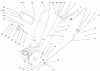 Toro 38064 (622) - 622 Power Throw Snowthrower, 2002 (220000001-220999999) Listas de piezas de repuesto y dibujos HANDLE ASSEMBLY