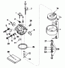 Toro 38065 (624) - 624 Snowthrower, 1990 (0000001-0999999) Listas de piezas de repuesto y dibujos CARBURETOR NO. 632379A