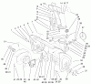 Toro 38086 (824XL) - 824XL Power Throw Snowthrower, 2002 (220000001-220999999) Listas de piezas de repuesto y dibujos AUGER & HOUSING ASSEMBLY