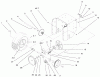 Toro 38086 (824XL) - 824XL Power Throw Snowthrower, 2001 (210000001-210999999) Listas de piezas de repuesto y dibujos LOWER TRACTION ASSEMBLY