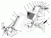 Toro 38072 (724) - 724 Snowthrower, 1996 (6900001-6999999) Listas de piezas de repuesto y dibujos HANDLE ASSEMBLY LEFT SIDE