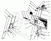 Toro 38073 (724) - 724 Snowthrower, 1996 (6900001-6999999) Listas de piezas de repuesto y dibujos HANDLE ASSEMBLY RIGHT SIDE