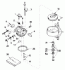 Toro 38072 (724) - 724 Snowthrower, 1997 (7900001-7999999) Listas de piezas de repuesto y dibujos CARBURETOR NO. 632371A