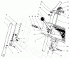 Toro 38072 (724) - 724 Snowthrower, 1997 (7900001-7999999) Listas de piezas de repuesto y dibujos HANDLE ASSEMBLY RIGHT SIDE