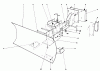 Toro 38080 (824) - 824 Snowthrower, 1985 (5000001-5999999) Listas de piezas de repuesto y dibujos GRADER BLADE ASSEMBLY MODEL 59099