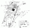 Toro 38080 (824) - 824 Snowthrower, 1985 (5000001-5999999) Listas de piezas de repuesto y dibujos HANDLE ASSEMBLY