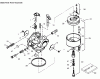 Toro 38083 (824XL) - 824XL Power Throw Snowthrower, 1997 (7900001-7999999) Listas de piezas de repuesto y dibujos CARBURETOR TECUMSEH NO. 632334A