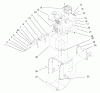 Toro 38083 (824XL) - 824XL Power Throw Snowthrower, 1997 (7900001-7999999) Listas de piezas de repuesto y dibujos ENGINE AND FRAME ASSEMBLY
