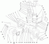 Toro 38084 (824XL) - 824XL Power Throw Snowthrower, 1999 (9900001-9999999) Listas de piezas de repuesto y dibujos AUGER AND HOUSING ASSEMBLY