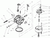 Toro 38084 (824XL) - 824XL Power Throw Snowthrower, 1999 (9900001-9999999) Listas de piezas de repuesto y dibujos CARBURETOR TECUMSEH #640052