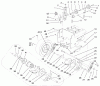 Toro 38087 (1332) - 1332 Power Shift Snowthrower, 2000 (200000001-200999999) Listas de piezas de repuesto y dibujos LOWER TRACTION ASSEMBLY