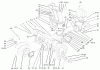 Toro 38087 (1332) - 1332 Power Shift Snowthrower, 2004 (240000001-240999999) Listas de piezas de repuesto y dibujos HOUSING AND ENGINE FRAME ASSEMBLY