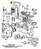 Toro 38090 (1132) - 1132 Snowthrower, 1980 (0000001-0999999) Listas de piezas de repuesto y dibujos ENGINE BRIGGS & STRATTON MODEL NO. 252412 TYPE NO. 0191-01 (11 H.P. SNOWTHROWER MODEL 38090) #1