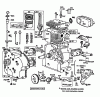 Toro 38090 (1132) - 1132 Snowthrower, 1984 (4000001-4999999) Listas de piezas de repuesto y dibujos ENGINE BRIGGS & STRATTON MODEL NO. 252412-0685-01 #1