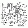 Toro 38095 (1132) - 1132 Snowthrower, 1984 (4000001-4999999) Listas de piezas de repuesto y dibujos ENGINE BRIGGS & STRATTON MODEL NO. 252416-0677-01 #1