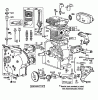 Toro 38095 (1132) - 1132 Snowthrower, 1985 (5000001-5999999) Listas de piezas de repuesto y dibujos ENGINE BRIGGS & STRATTON MODEL NO. 252416-0677-01 #1