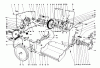 Toro 38095 (1132) - 1132 Snowthrower, 1987 (7000001-7999999) Listas de piezas de repuesto y dibujos TRACTION ASSEMBLY