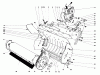 Toro 38100 (S-140) - S-140 Snowthrower, 1979 (9000001-9999999) Listas de piezas de repuesto y dibujos LOWER MAIN FRAME