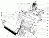 Toro 38100 (S-140) - S-140 Snowthrower, 1981 (1000001-1999999) Listas de piezas de repuesto y dibujos LOWER MAIN FRAME