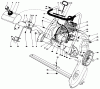 Toro 38110C (CR-20R) - CR-20R Snowthrower, 1987 (7000001-7999999) Listas de piezas de repuesto y dibujos ENGINE ASSEMBLY (MODELS NO. 38115C & 38116C)