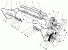 Toro 38110C (CR-20R) - CR-20R Snowthrower, 1987 (7000001-7999999) Listas de piezas de repuesto y dibujos LOWER FRAME ASSEMBLY
