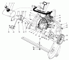 Toro 38110C (CR-20R) - CR-20R Snowthrower, 1988 (8000001-8999999) Listas de piezas de repuesto y dibujos ENGINE ASSEMBLY (MODEL NO.38115C)