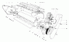 Toro 38120 (S-200) - S-200 Snowthrower, 1979 (9000001-9999999) Listas de piezas de repuesto y dibujos LOWER MAIN FRAME ASSEMBLY (MODEL 38120 & 38130)