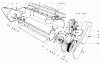 Toro 38120 (S-200) - S-200 Snowthrower, 1980 (0000001-0015000) Listas de piezas de repuesto y dibujos LOWER MAIN FRAME ASSEMBLY
