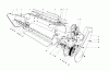 Toro 38130 (S-200) - S-200 Snowthrower, 1981 (1000001-1000350) Listas de piezas de repuesto y dibujos LOWER MAIN FRAME ASSEMBLY (MODEL 38120 & 38130)