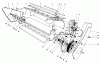 Toro 38120 (S-200) - S-200 Snowthrower, 1982 (2000001-2999999) Listas de piezas de repuesto y dibujos LOWER MAIN FRAME ASSEMBLY (MODEL 38120)