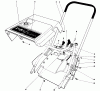 Toro 38120 (S-200) - S-200 Snowthrower, 1984 (4000001-4999999) Listas de piezas de repuesto y dibujos SHROUD & HANDLE ASSEMBLY