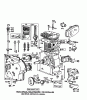 Toro 38160 (1132) - 1132 Snowthrower, 1979 (9000001-9999999) Listas de piezas de repuesto y dibujos ENGINE BRIGGS & STRATTON MODEL NO. 252416 TYPE NO. 0141-01