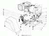 Toro 38160 (1132) - 1132 Snowthrower, 1980 (0000001-0999999) Listas de piezas de repuesto y dibujos ENGINE ASSEMBLY (MODEL 38150)