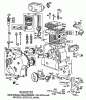Toro 38160 (1132) - 1132 Snowthrower, 1982 (2000001-2999999) Listas de piezas de repuesto y dibujos ENGINE BRIGGS & STRATTON MODEL NO. 252416-0190-01 #1