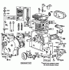 Toro 38160 (1132) - 1132 Snowthrower, 1984 (4000001-4999999) Listas de piezas de repuesto y dibujos ENGINE BRIGGS & STRATTON MODEL NO. 252416-0677-01 #1