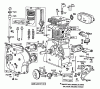 Toro 38160 (1132) - 1132 Snowthrower, 1985 (5000001-5999999) Listas de piezas de repuesto y dibujos ENGINE BRIGGS & STRATTON MODEL NO. 252416-0677-01 #1