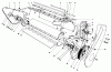 Toro 38162 (S-620) - S-620 Snowthrower, 1988 (8000001-8999999) Listas de piezas de repuesto y dibujos LOWER MAIN FRAME ASSEMBLY