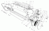 Toro 38162 (S-620) - S-620 Snowthrower, 1989 (9000001-9999999) Listas de piezas de repuesto y dibujos LOWER MAIN FRAME ASSEMBLY
