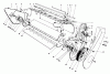 Toro 38162 (S-620) - S-620 Snowthrower, 1990 (0000001-0999999) Listas de piezas de repuesto y dibujos LOWER MAIN FRAME ASSEMBLY