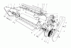 Toro 38165 (S-620) - S-620 Snowthrower, 1987 (7000001-7999999) Listas de piezas de repuesto y dibujos LOWER MAIN FRAME ASSEMBLY