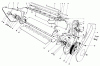 Toro 38165 (S-620) - S-620 Snowthrower, 1988 (8000001-8999999) Listas de piezas de repuesto y dibujos LOWER MAIN FRAME ASSEMBLY